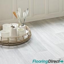 White Grey Oak Wood Vinyl