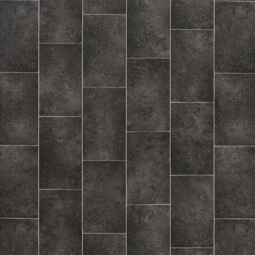 Black vinyl flooring - black,